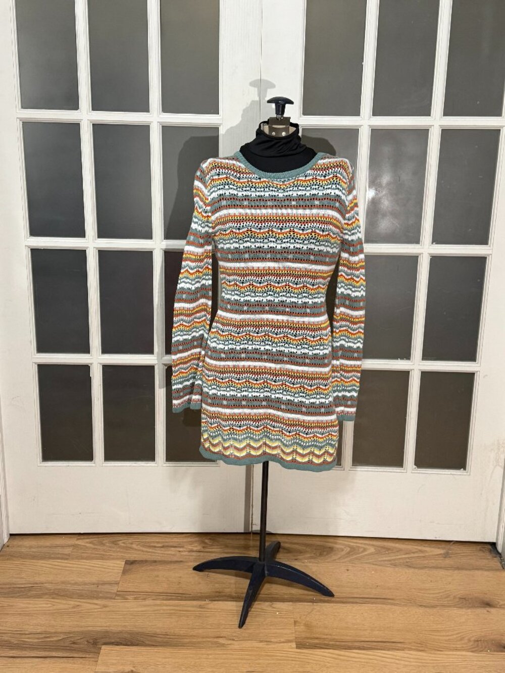 Buttermelon crochet knit sweater dress size S (small)